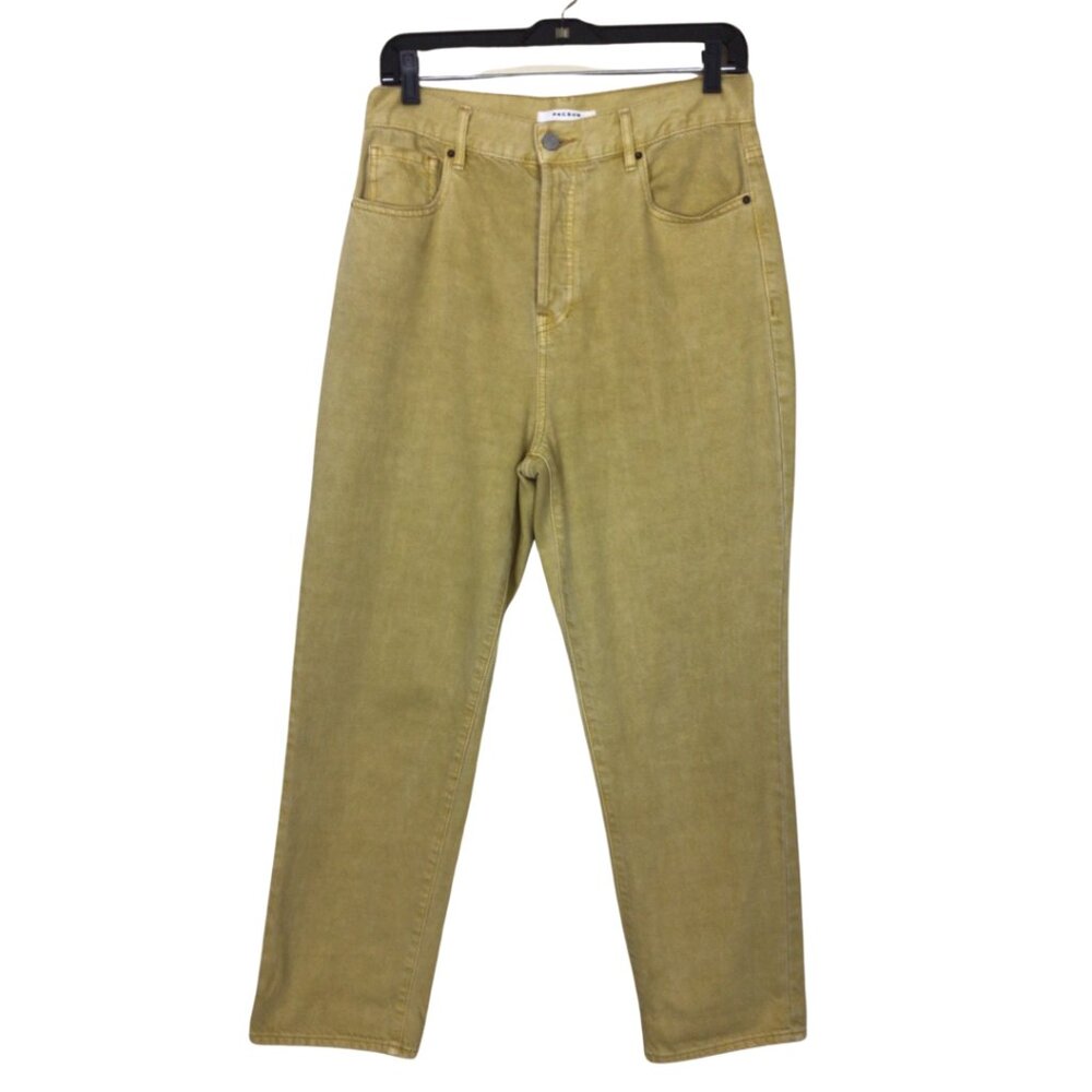 PacSun Jeans Women’s 28 Yellow High Rise Straight Leg Button Fly Denim